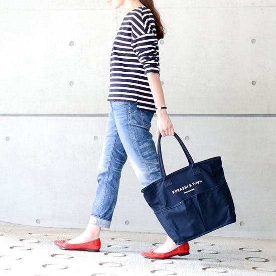 新商品】1泊2日の旅行にも使える、大きめトート。ご夫婦やカップルで