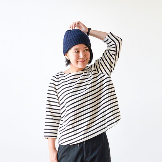 スタッフ着用レビュー】 mature ha.のニット帽をかぶってみました