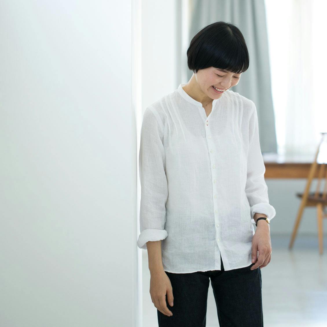 リネントップス　北欧、暮らしの道具店別注 当店別注】シャツ作りのプロと一緒に、ずっと定番にしたいリネンシャツ