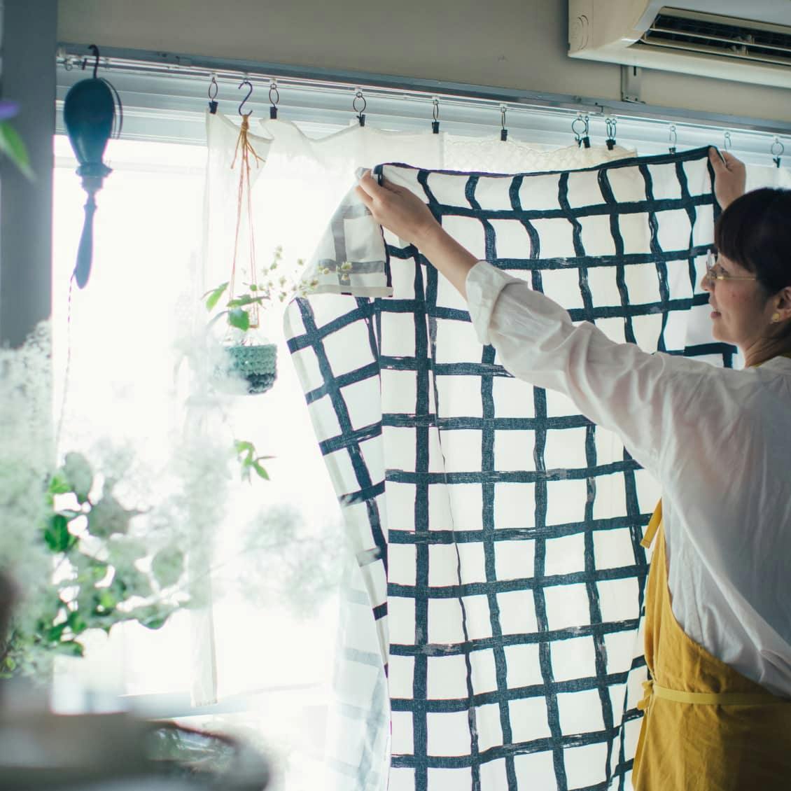 既製のカーテンは使わなくて良い！窓辺インテリアのアイデア 北欧、暮らしの道具店