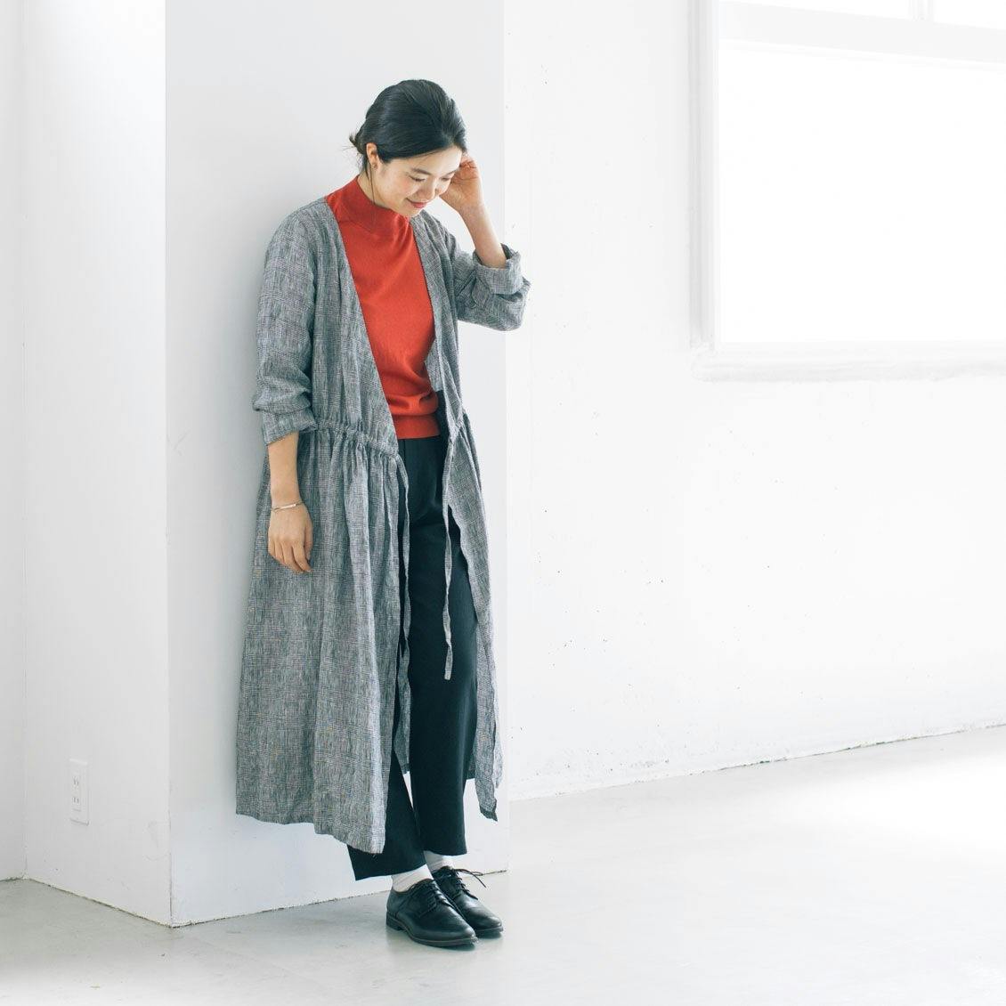 数量限定】あの「fog linen work」と一緒につくった、秋色チェックの