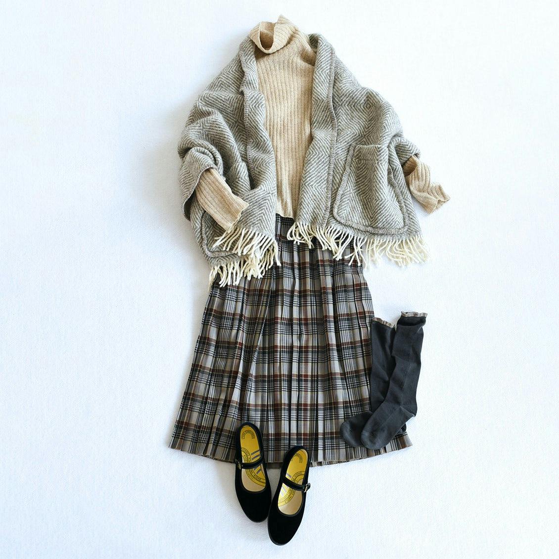 ラプアンカンクリ　ポケットショール　シナモン UNI pocket shawl（cinnamon） – LAPUAN KANKURIT（ラプアン