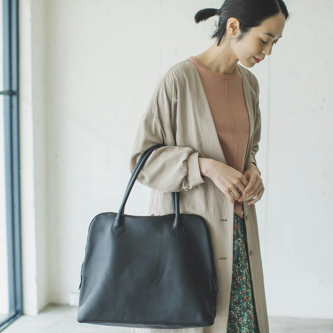 高級感◎ 北欧、暮らしの道具店 NORMALLY / レザートートバッグ