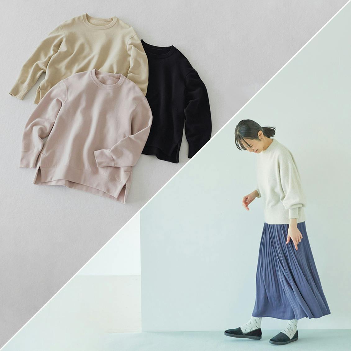 新商品】人気アイテム「大人のスウェット」に春色ピンクが登場