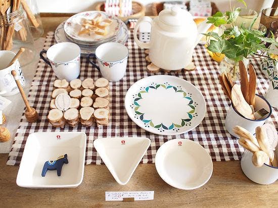 国立店便り。～ギンガムチェックのクロスと北欧雑貨～ - 北欧、暮らし