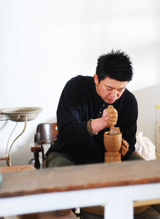 笠間焼 作家名不明 蓋物 新品未使用 笠間焼 作家名不明 置物