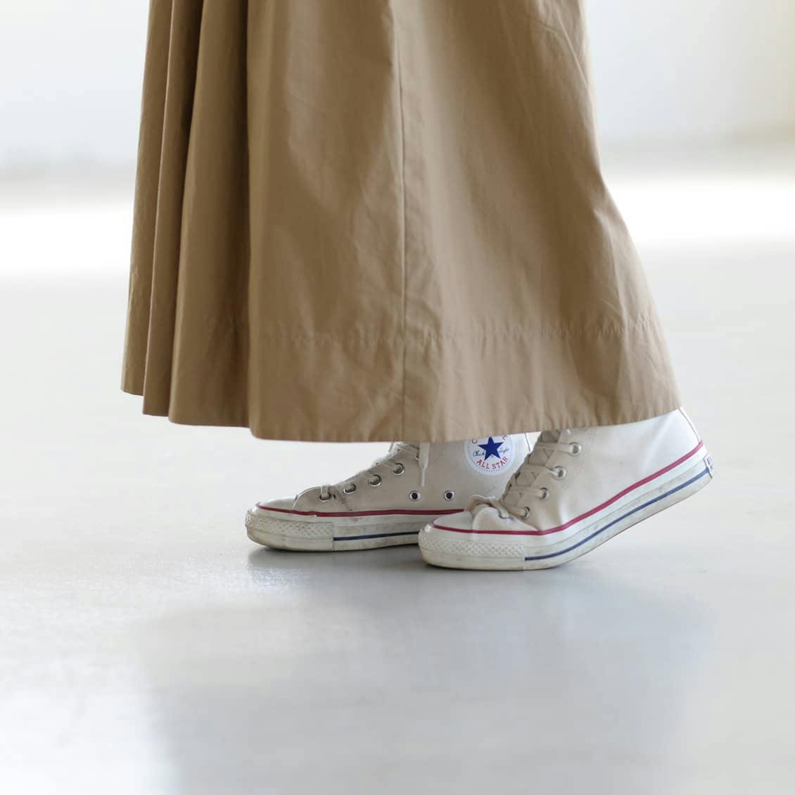 着用レビュー】Soi-eの「たっぷりギャザーのワイドパンツ」を身長別