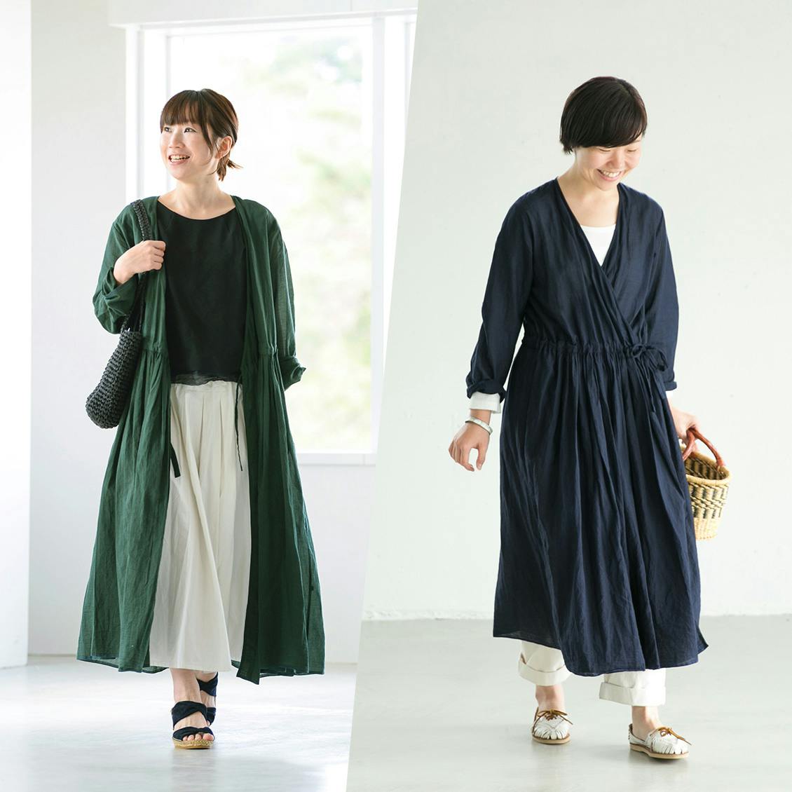 SOIL　ソイル　カシュクールドレス ギャザーワンピース　Ⅱ 数量限定】2通りに着こなせる、軽やかなワンピースがあの「SOIL