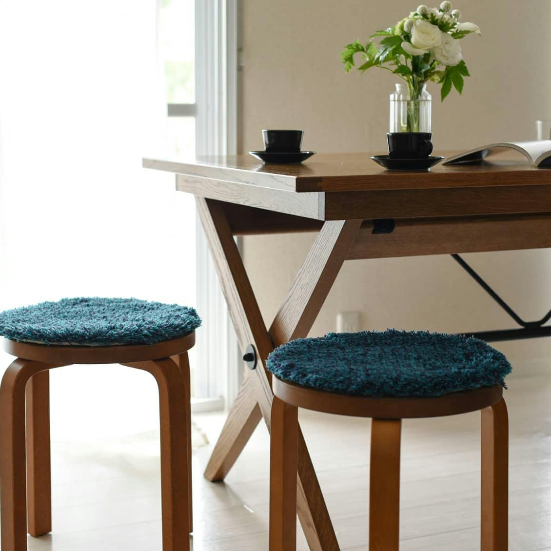 おしゃれな椅子のクッション 北欧カラーのチェアパッド - 北欧、暮らし