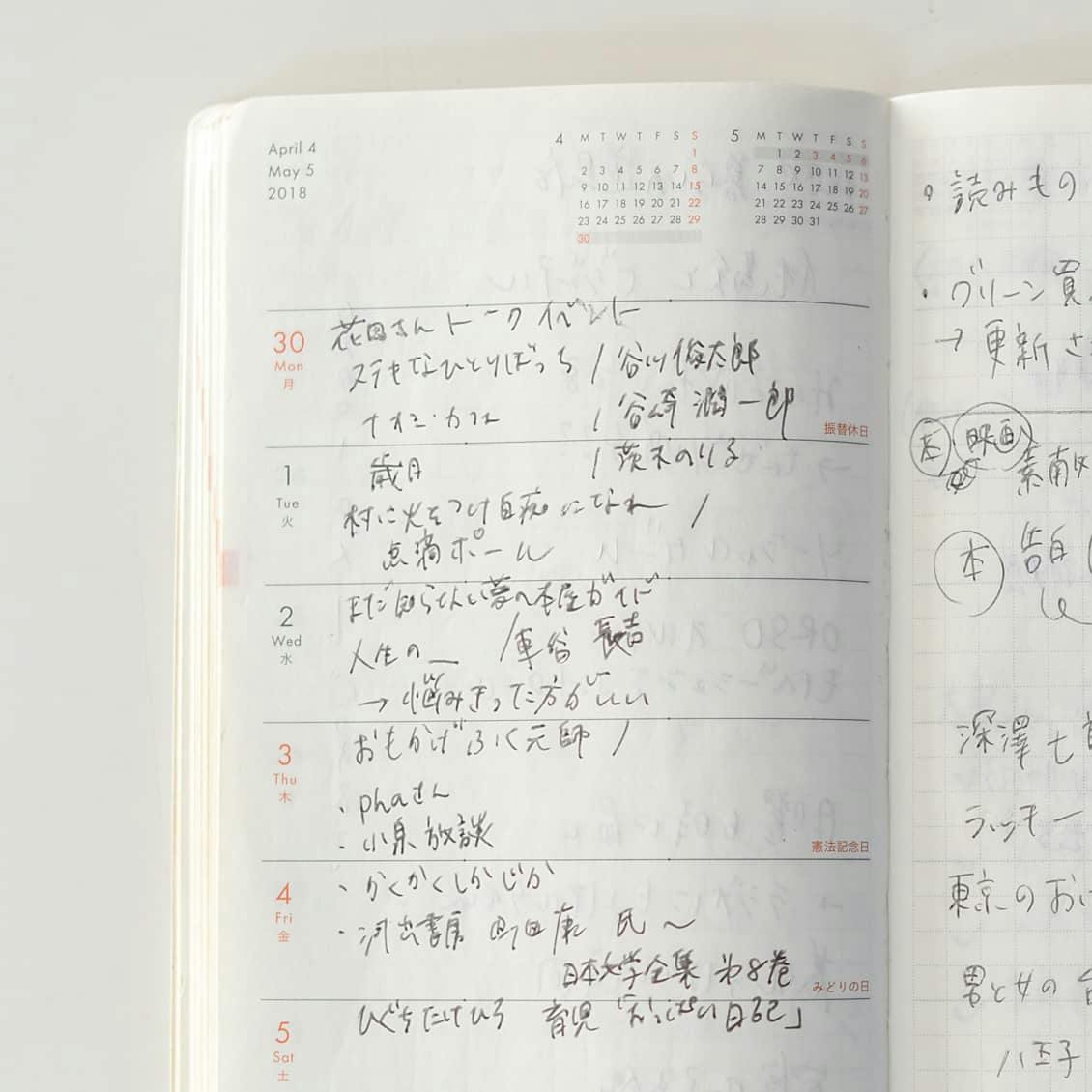 みんなのクラシ手帳】振り返らない手帳。「メモ帳がわり」に使ってます