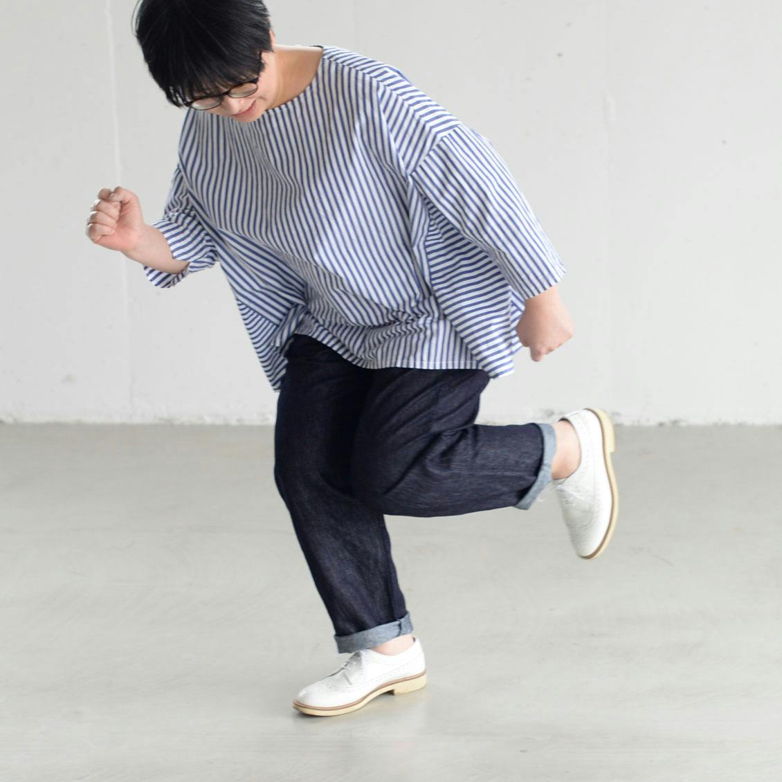 着用レビュー】身長の違うスタッフ3名が、新発売の「やわらかデニム