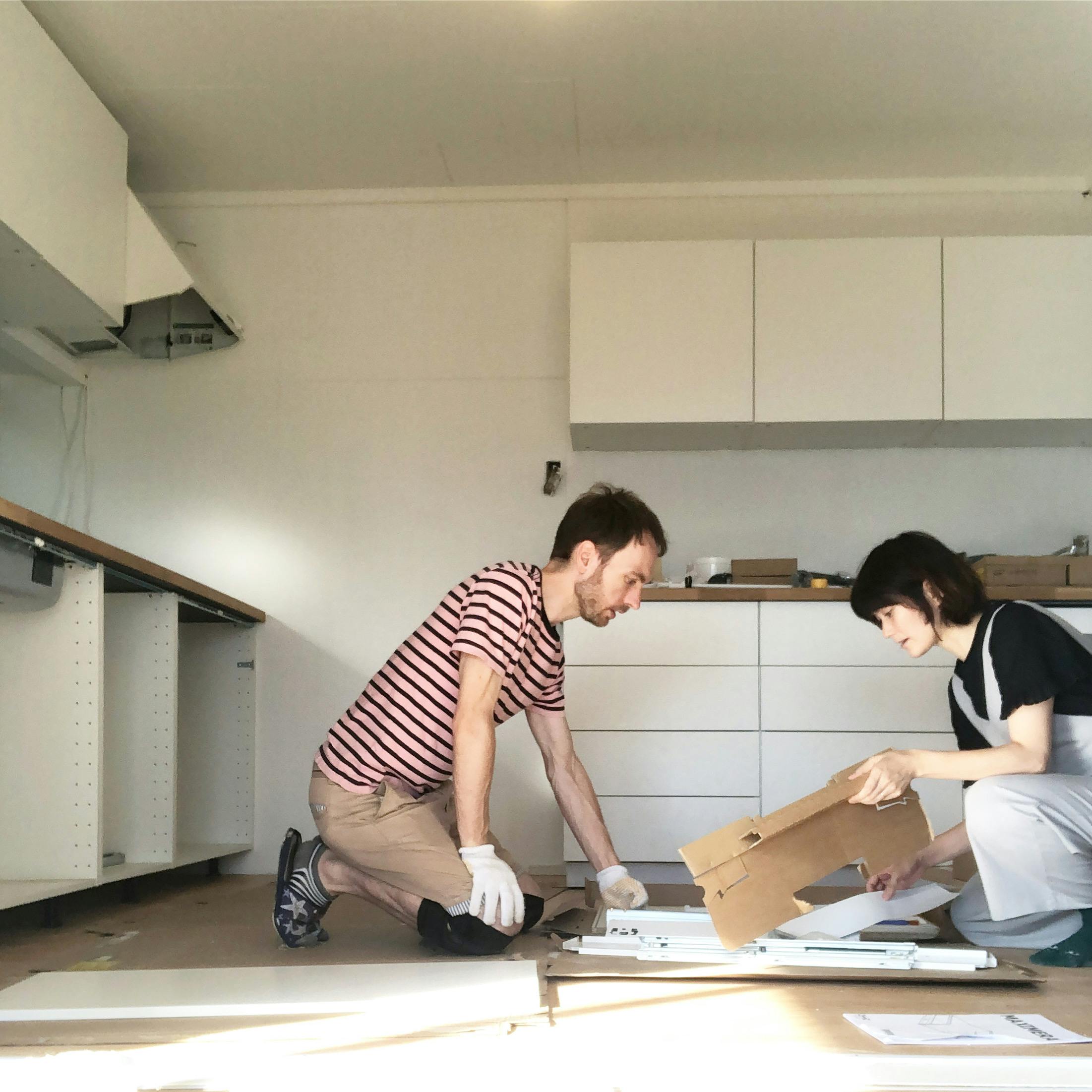 IKEA　キッチン　組み立て済み(持ち帰りやすいように上下離しました) こちゃるの部屋 – 【IKEAのままごとキッチンDUKTIG】画像で組み立て