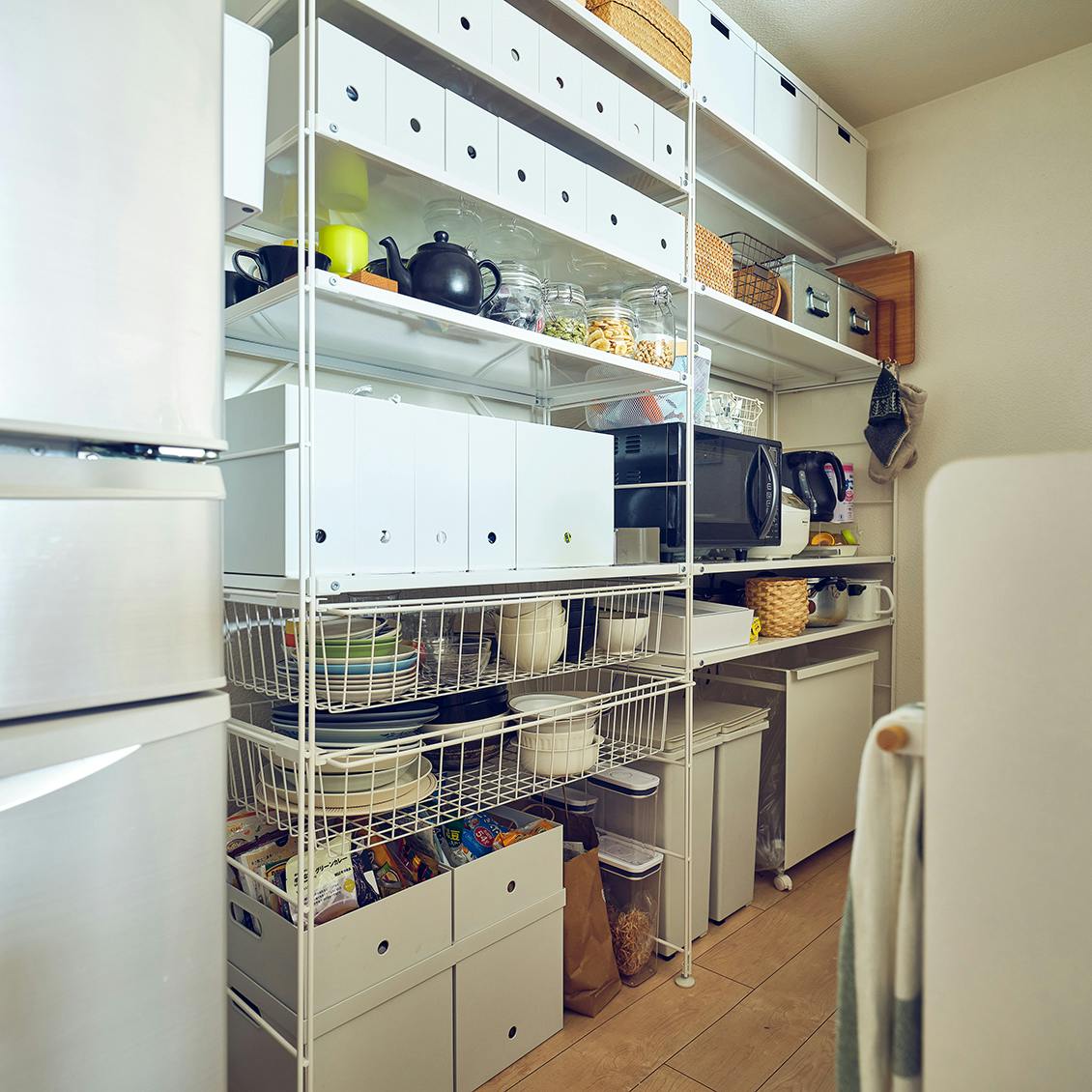 キッチンワゴンに作業台、ベビー用品まで。山善のバスケットトローリー