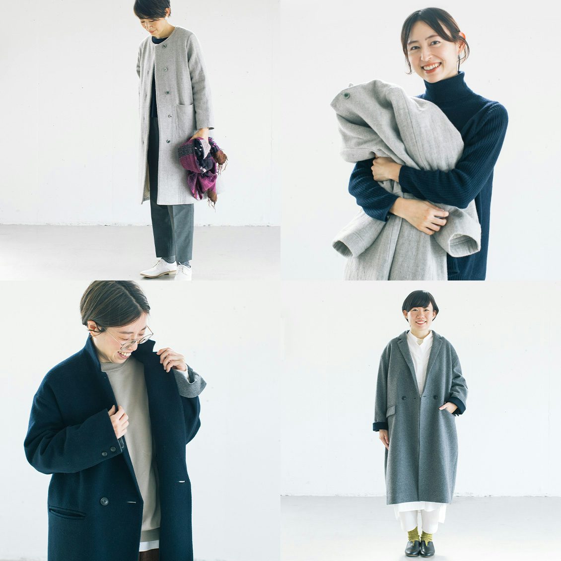 着用レビュー チェスター派 ノーカラー派 今年のコートを5名のスタッフが着比べてみました 北欧 暮らしの道具店 着用レビュー チェスター派 ノーカラー派 今年のコートを5名のスタッフが着比べてみました 北欧 暮らしの道具店