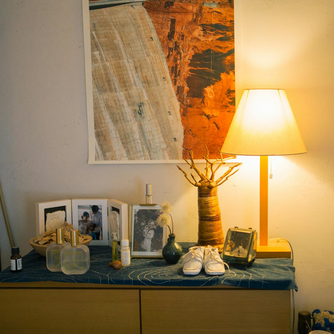 IKEA】ウォールランプ青6 ハンスアウネヤコブソン ヴィンテージ