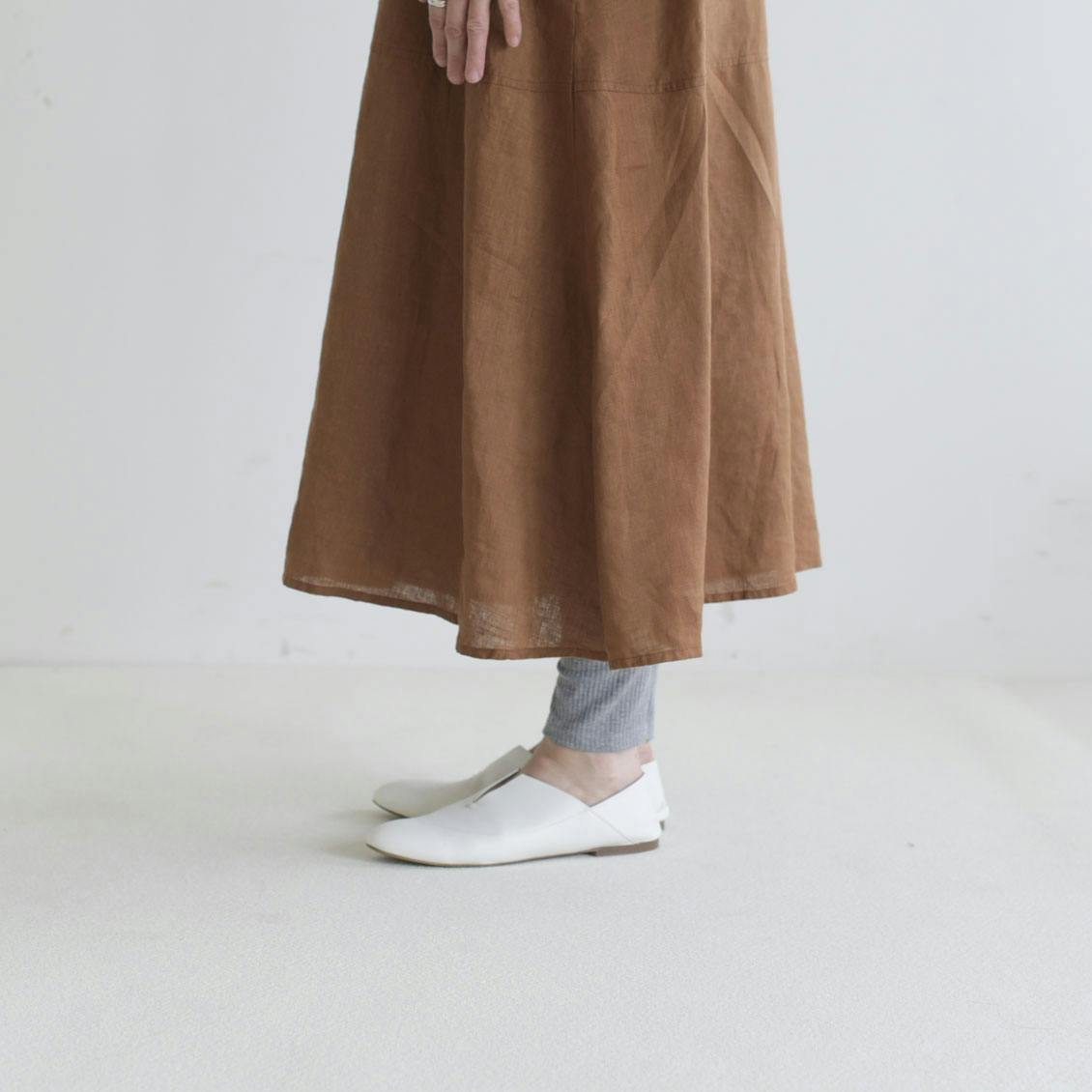 北欧、暮らしの道具店別注　fog linen work リネンのフレアワンピース 当店別注】fog linen work / リネンのフレアワンピース - 北欧