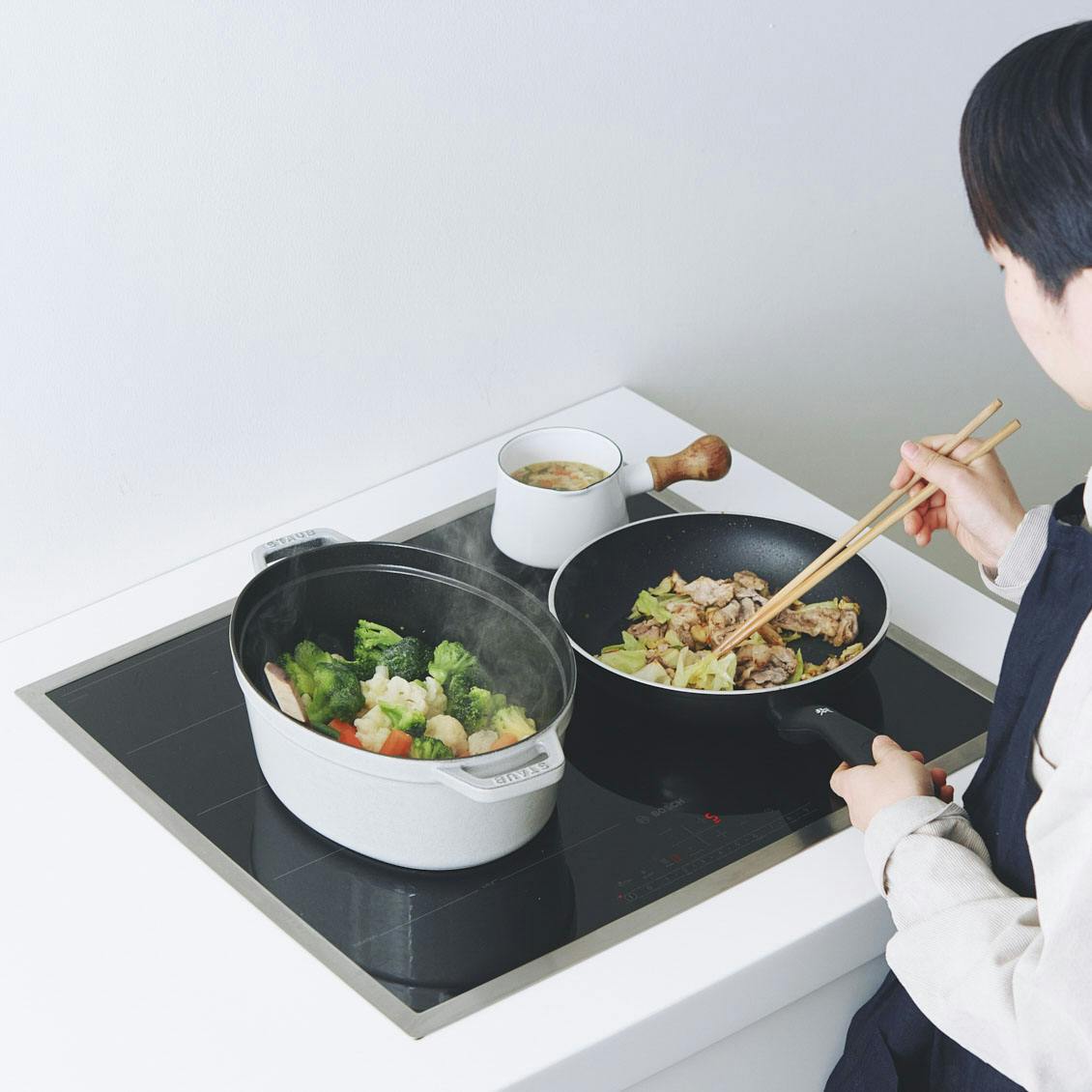 IHコンロのメリットは？ BoschのIHクッキングヒーターをスタッフが体験