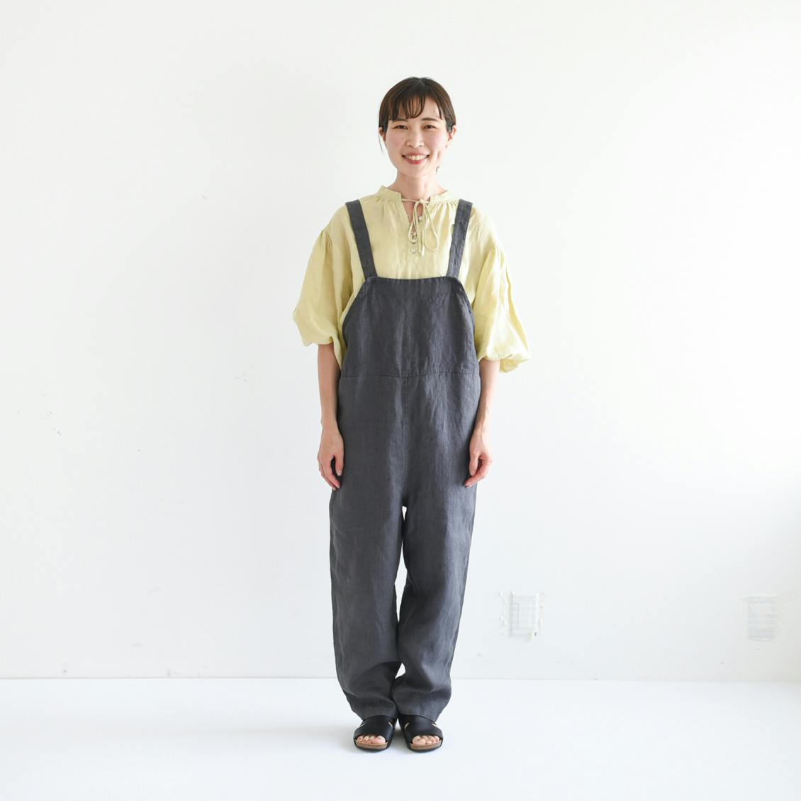 メーカー直売】 『北欧 2 リネンサロペット work linen 暮らしの道具店