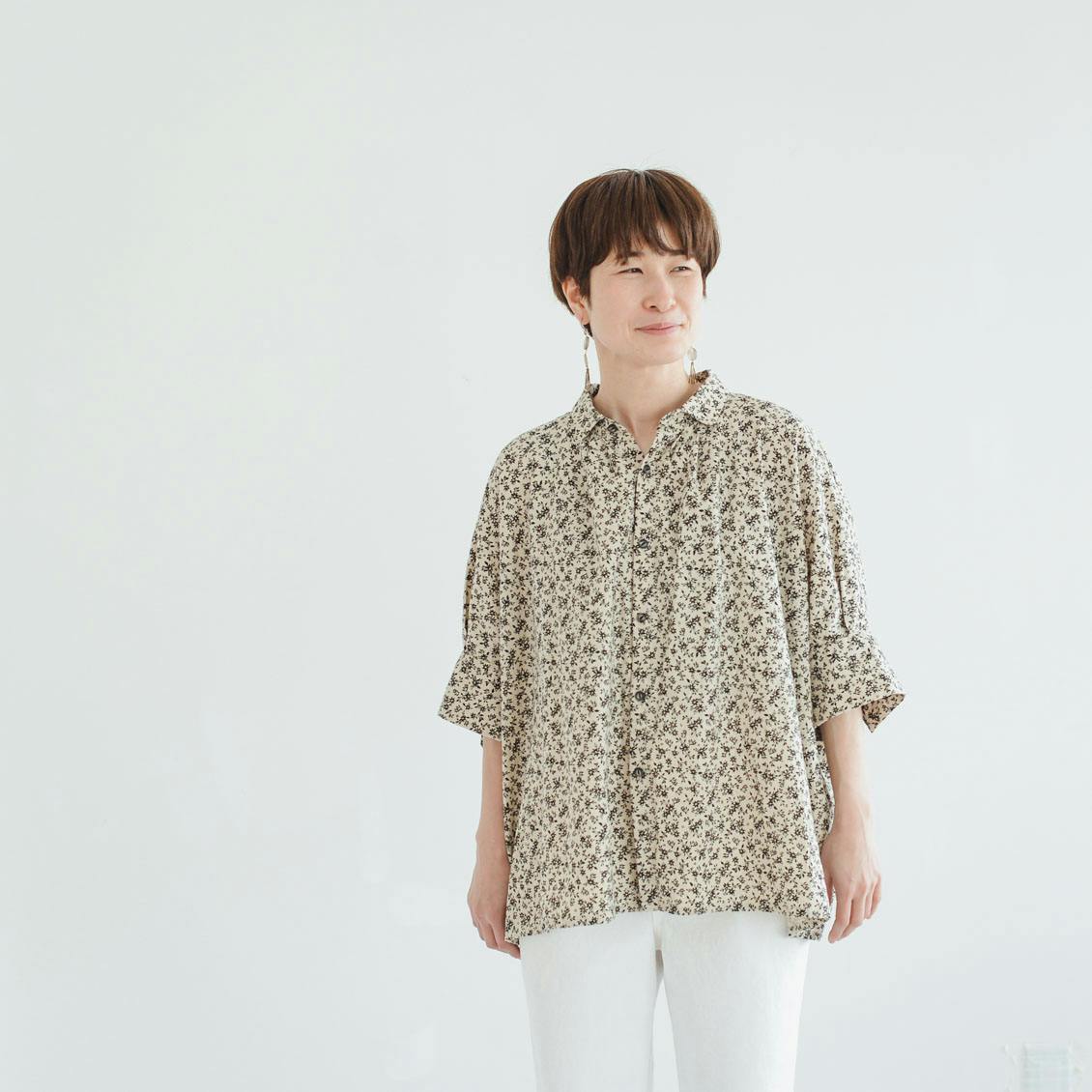 【新品未使用】北欧暮らしの道具店　NOUVELLES DU PARADIS 着用レビュー】大人がときめく小花柄！NOUVELLES DU PARADISの