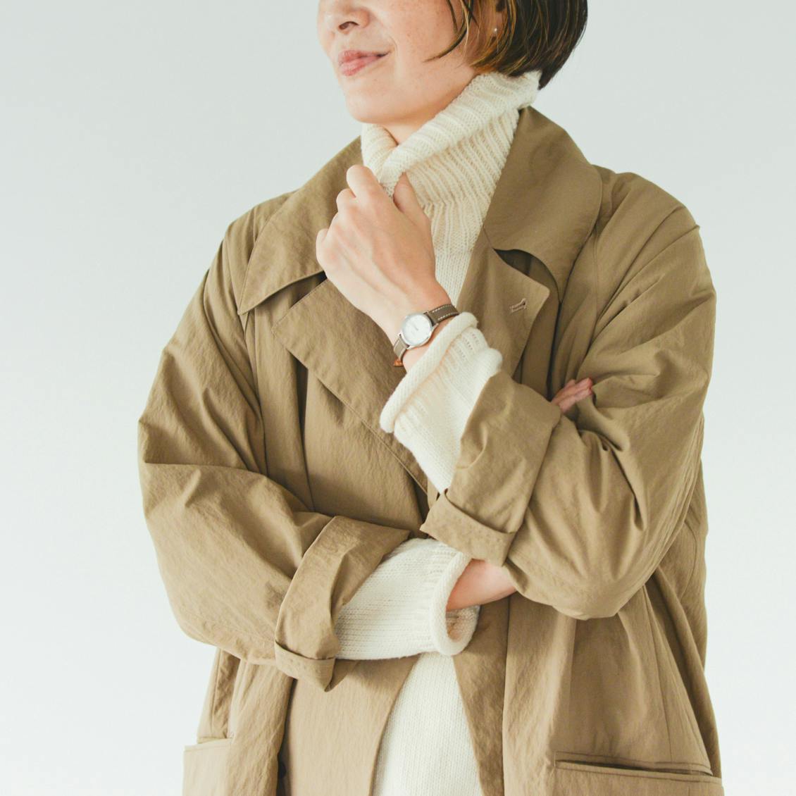 着用レビュー】ゆるシルエットにときめくutiliteのペルーニット