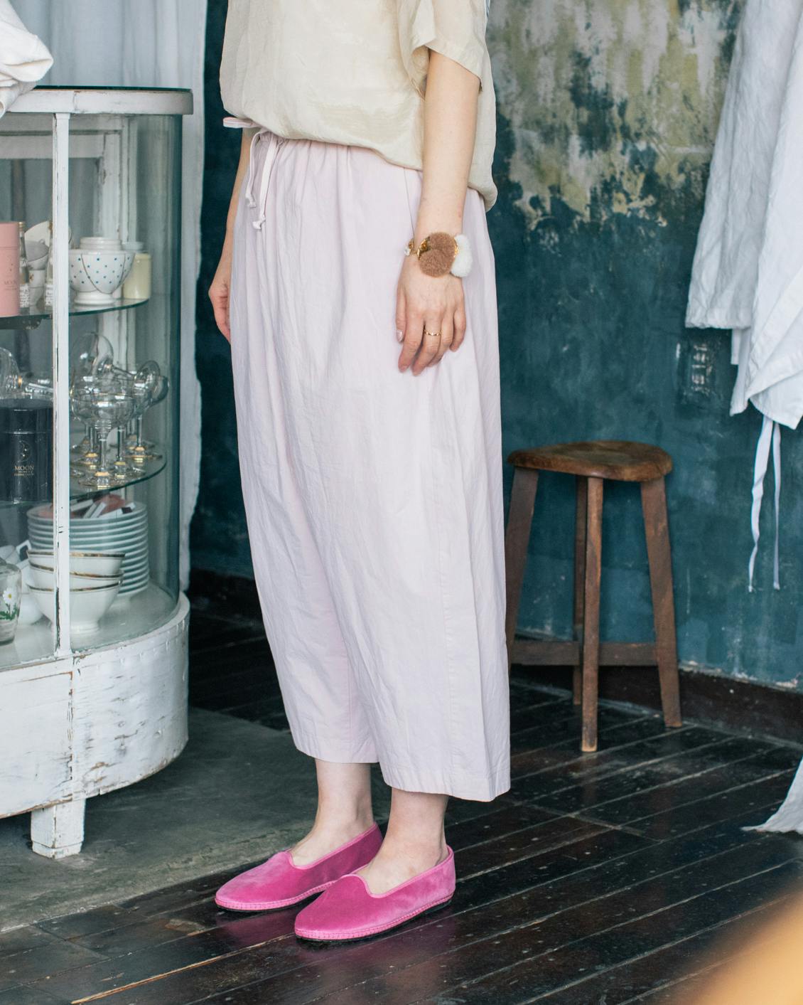 「私らしく、ピンクをまとう」揺れるリネンのプルオーバー / 髙橋美賀さんコラボ 私らしく、ピンクをまとう」揺れるリネンのプルオーバー / 髙橋美賀