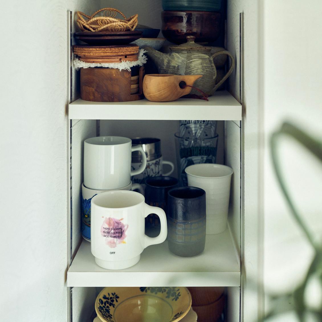 食器棚ものがたり】：37平米のマンション。大きな食器棚は置かず